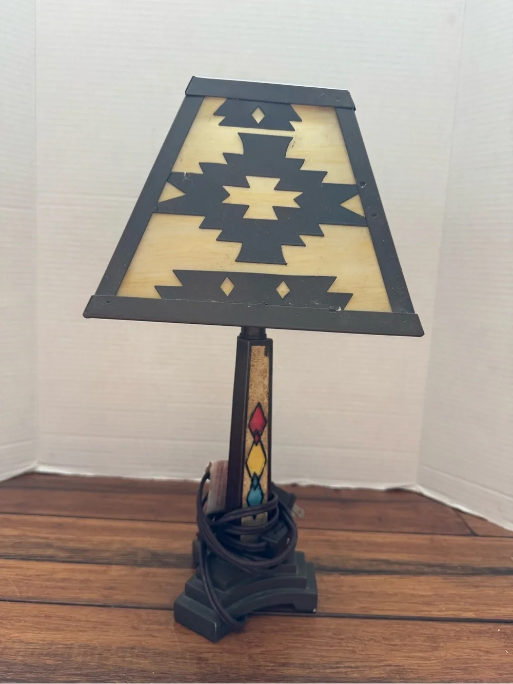 Southwestern or Mission-style Table Lamp